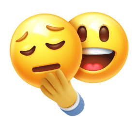 Ilustração de um emoji
