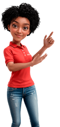 Avatar da Tais apontando para cima | Tenda.com