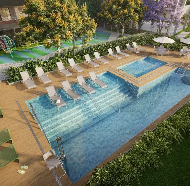 Piscinas adulto e infantil