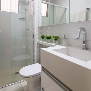 Apartamento Tenda decorado | banheiro