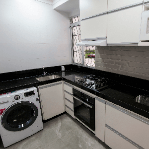 Apartamento Tenda decorado | área de serviço