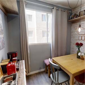 Apartamento Tenda decorado | sala