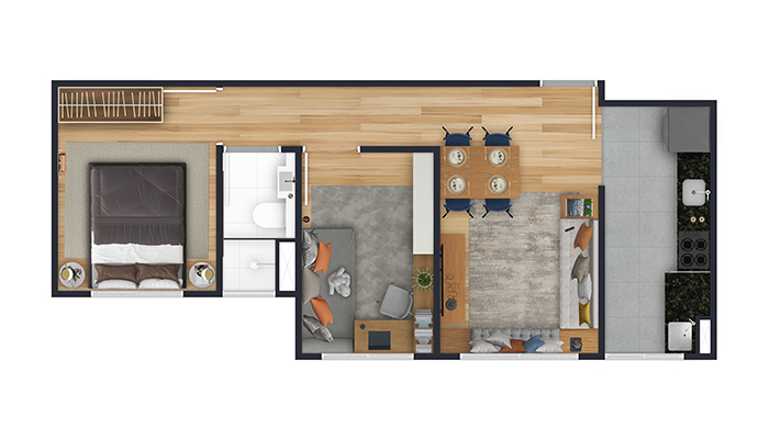 Planta baixa do Vale dos Lírios Apartamento Minha Casa Minha Vida | Tenda.com