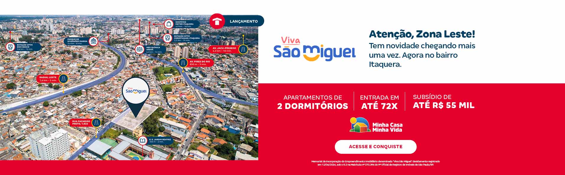 Conheça o Viva São Miguel. lançamento da Tenda na Zona Leste de São Paulo | Tenda.com