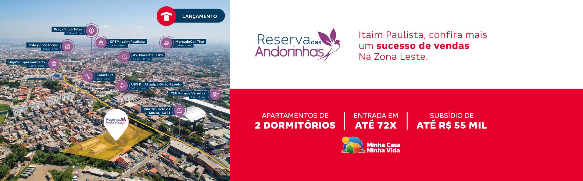 Conheça o Reserva das Andorinhas, lançamento da Construtora Tenda na Zona Leste de São Paulo!