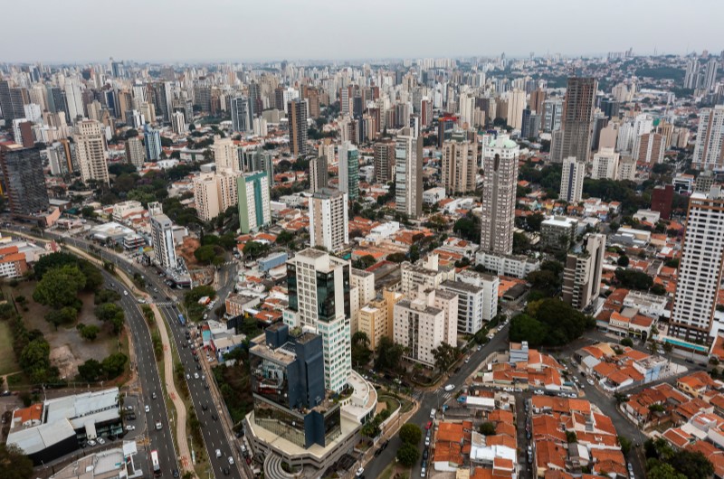 Onde fica Campinas? | Foto da vista aérea de Campinas, São Paulo | Trilha da Conquista | Blog da Tenda 