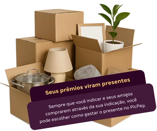 Seus prêmios viram presentes